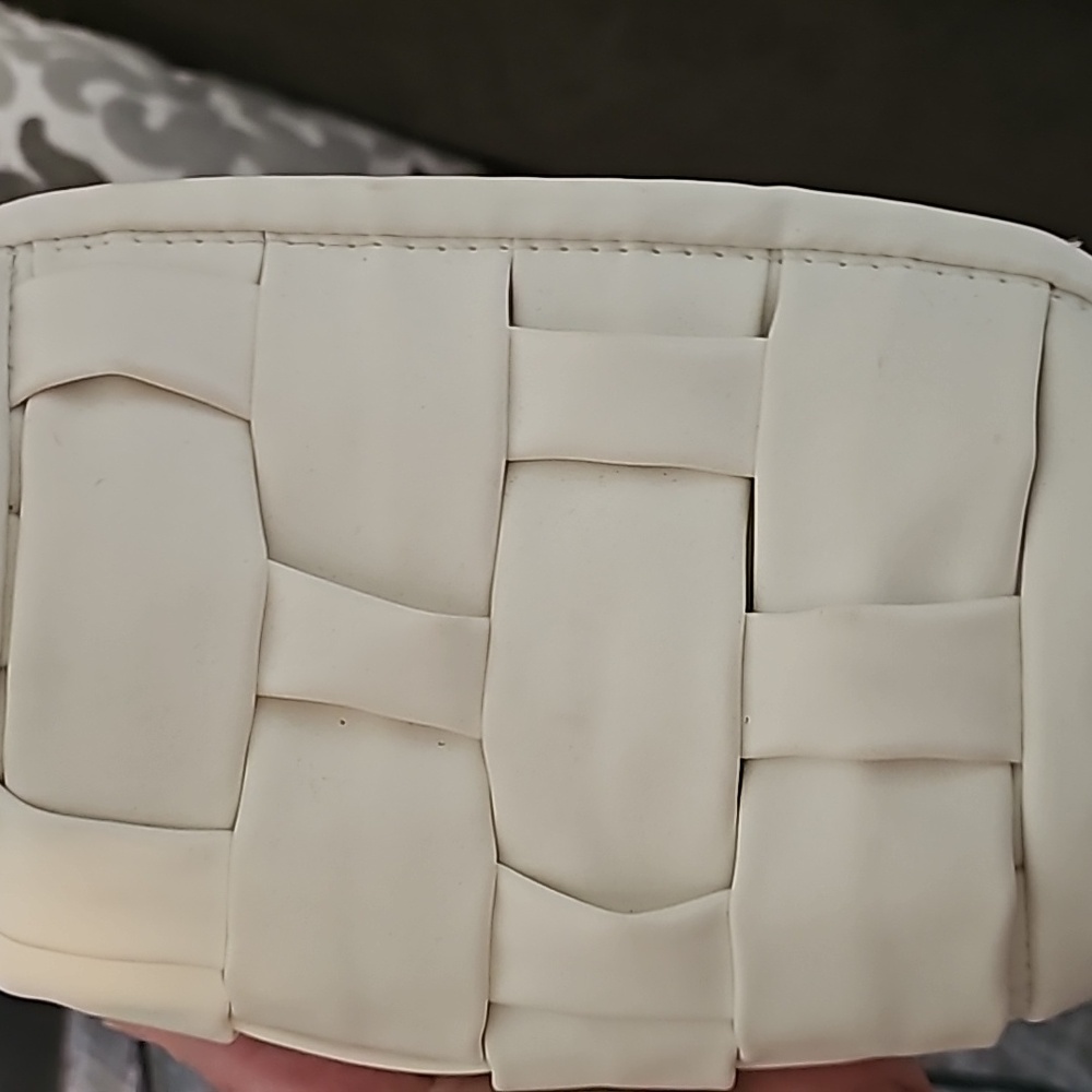 White over the shoulder bag, small